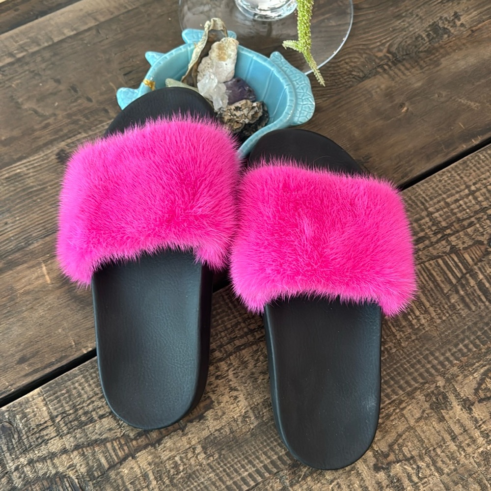 Givenchy Mink Slides - image 1